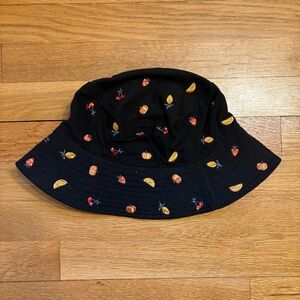 Urban Outfitters Embroidered Fruit Bucket Hat